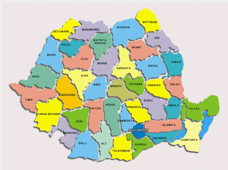 Harta Romaniei