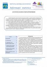 Seria statistică de întreprinderi - Activitatea de servicii pentru întreprinderi în anul 2021