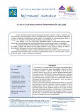 Seria statistică de întreprinderi - Activitatea de servicii pentru întreprinderi în anul 2023