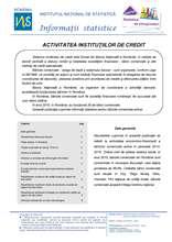 Activitatea institutiilor de credit