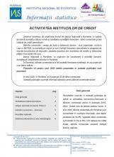Seria statistică de întreprinderi - Activitatea instituţiilor de credit