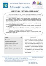 Business statistics series - Activity of credit institutions