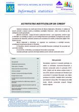 Seria statistică de întreprinderi - Activitatea instituţiilor de credit Seria statistică de întreprinderi - Activitatea instituţiilor de credit