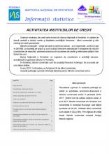 Seria statistică de întreprinderi - Activitatea instituţiilor de credit Seria statistică de întreprinderi - Activitatea instituţiilor de credit