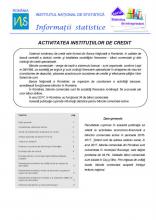 Seria statistică de întreprinderi - Activitatea instituţiilor de credit