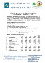 Agriculture statistics series - Supply balances sheets for the main agri-food products, in the period 2016-2020 Agriculture statistics series - Supply balances sheets for the main agri-food products, in the period 2016-2020