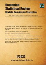 Romanian Statistical Magazine (english) no 1/2022 Romanian Statistical Magazine (english) no 1/2022