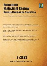 Revista Română de Statistică (limba engleză) nr.2/2023 Revista Română de Statistică (limba engleză) nr.2/2023