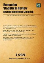 Romanian Statistical Magazine (english) no. 4 Romanian Statistical Magazine (english) no. 4