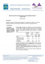 Investment series - construction in 2020
