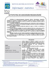 Seria statistică de întreprinderi - Activitatea de asigurare-reasigurare Seria statistică de întreprinderi - Activitatea de asigurare-reasigurare