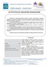 Business statistics series - Insurance - reinsurance activity